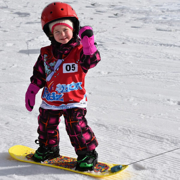 Kids love a good day snowboarding