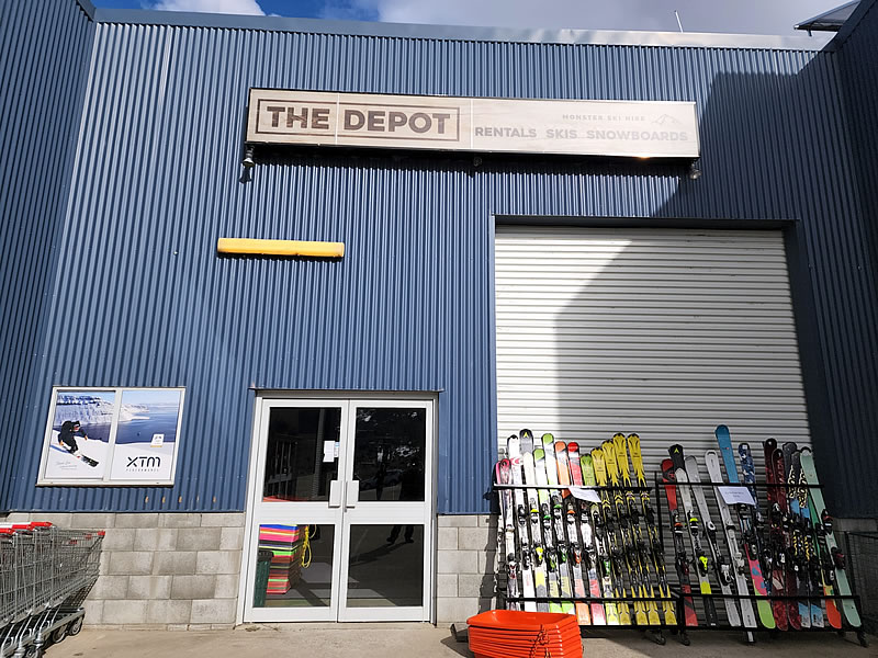 Exterior of The Depot Monster Ski Hire Jindabyne