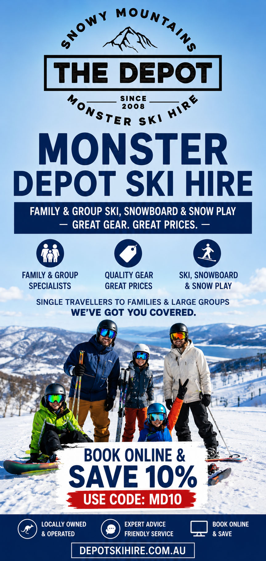 Get great deals on ski hire in Jindabyne