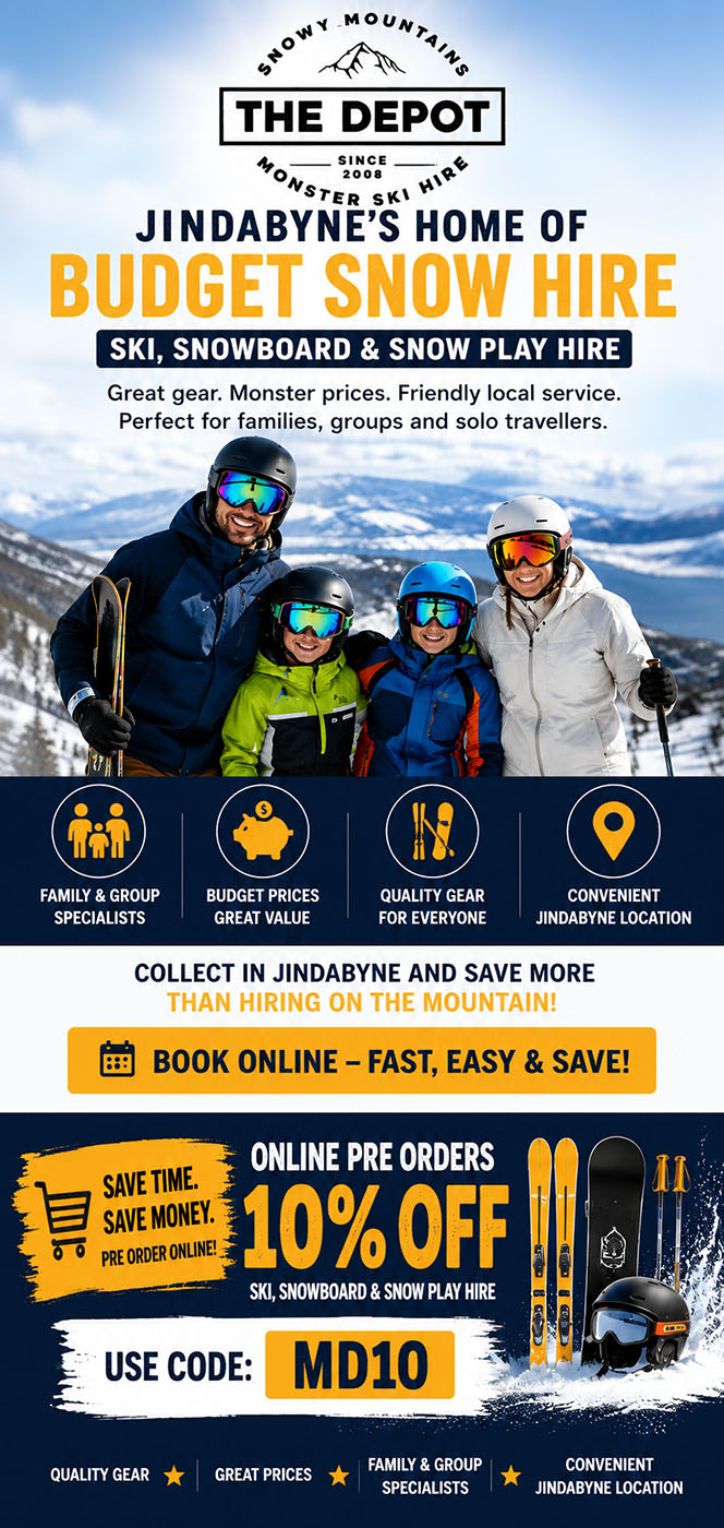 Get great deals on ski hire in Jindabyne